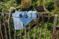 Preview: Solwang Reinigungstücher gestrickt, staubig blau